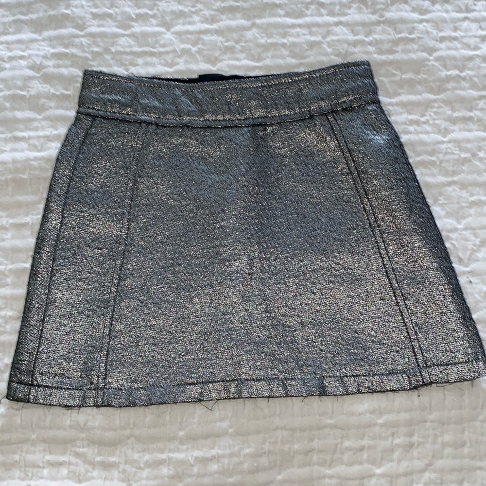 Chloe black silver little girls skirt size 6